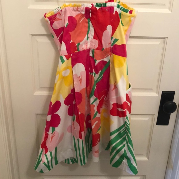 Lilly Pulitzer Strapless Floral Dress - Picture 4 of 7